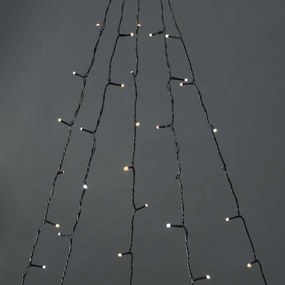 Nedis WIFILXT12W200 - Perdea LED de Crăciun, 200 LED / 8 funcții, 5 x 4 m, IP65, Wi‑Fi compatibil Tuya