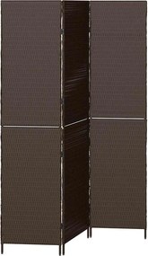 vidaXL Separator de cameră Manual Maro 146 x 180 cm poliratan