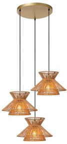 Lustră pe cablu Lucide 10420/03/72 TASMAN 3xE27/60W/230V bej