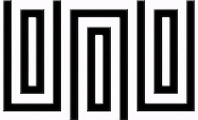 Fototapet - Labirintul alb negru (254x184 cm), în 8 de alte dimensiuni noi