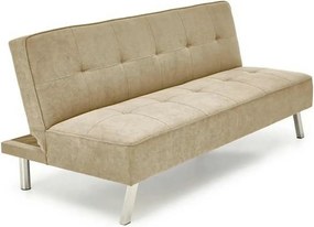 Canapea extensibila CARLITO, bej, stofa clasica/metal, 173x83/97x80 cm