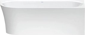 Cada freestanding Duravit DuraSenja 150x75 cm finisaj alb dreapta lipitadeperete,BTW
