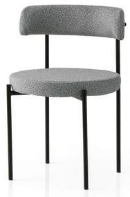 Set de scaune de sufragerie Gini Dark Grey andBlack, 2 buc.