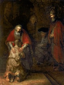 Reproducere Return of the Prodigal Son (1668-69), Rembrandt Harmensz van Rijn