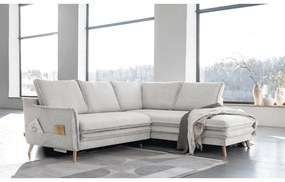 Colțar bej extensibil (cu colț pe partea dreaptă) Charming Charlie – Miuform