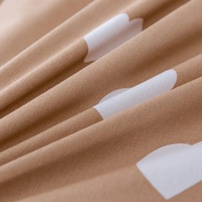 Lenjerie de pat din microfibra CARAMHEART maro Dimensiune lenjerie de pat: 2 buc 70 x 90 cm | 200 x 220 cm
