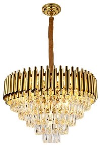 Candelabru Cristal, Raven 50cm Gold