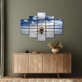 Tablou cu aeroplan cu motor (150x105 cm)