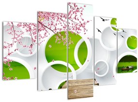 Tablou - Ponton peste lac (150x105 cm)