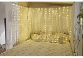 Instalație LED de Crăciun de exterior 300xLED/8 funcții 7,9 m IP44 alb cald