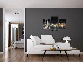 Tablou cu podul Brooklin și New York (90x60 cm)