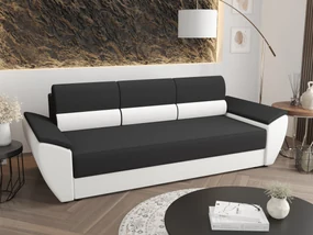 Canapea trei locuri Radiant Bis (Negru + Alb). 1056835