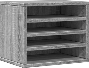 vidaXL Organizator birou, gri sonoma, 36x26x29,5 cm lemn prelucrat