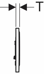 Clapeta de actionare Geberit Sigma10 crom lucios