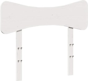 vidaXL Tăblie de pat, alb, 100 cm, lemn masiv de pin