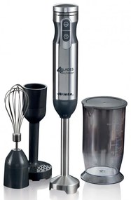 Resigilat: Set blender, mixer, tocator 7in1 Ariete 4 BLADES 0898/11, 1000W, 10 viteze, 7 functii, Turbo, Negru/Inox