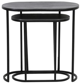 Măsuțe auxiliare 2 buc. din metal 26x53 cm Bocov – Light &amp; Living