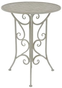 43153 vidaXL Set mobilier bistro, 3 piese, gri, oțel