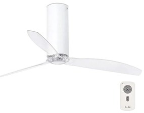 FARO 32033 - Ventilator de tavan TUBE FAN alb/transparent