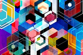 Tapet autoadeziv geometrie abstractă