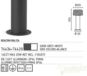 Stalp exterior 74434+glob 74429 Muffin