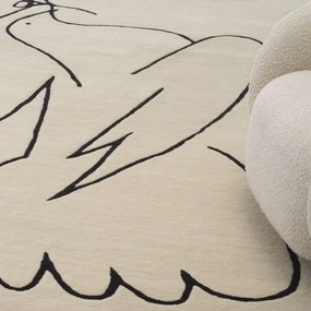 Covor design LUX Piccione 300x400cm, alb 115520 HZ