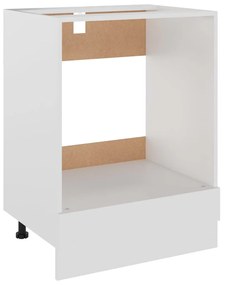 Dulap pentru cuptor, alb, 60 x 46 x 81,5 cm, pal
