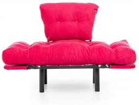 Fotoliu Extensibil Nitta Single, Fucsia