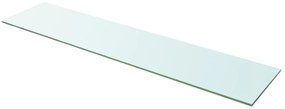 3051590 vidaXL Rafturi, 2 buc., 110 x 25 cm, panouri sticlă transparentă