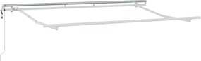 vidaXL Cadru de copertină Alb 3,5 x 2 m Metal