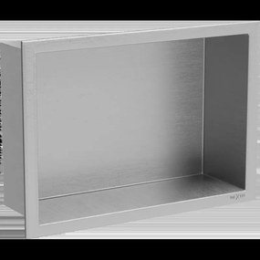 Mexen X-Wall-R raft de încastrare cu flanșă 30 x 20 cm, inox - 1910302010