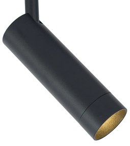 Spot modern negru pentru sistem de șină monofazat GU10 35mm - Slimline Uzzy