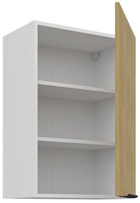 Dulap superior de bucătărie Carminia 50 G-72 1F (stejar cremona + alb). 1128068