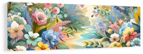 Tablou flori viu colorate