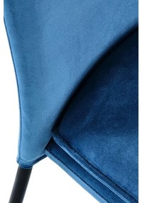 Scaun de bucaterie Ulric, albastru/negru