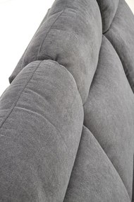 Canapea recliner Oslo 3S stofa gri inchis H100 cm