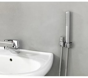 WENKO Duș DUO 81340100, 170 x 2,7 cm, crom lucios/argintiu/gri