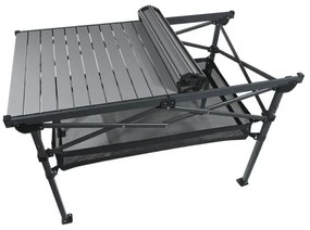 Masă pliabilă de camping 118x70 cm antracit