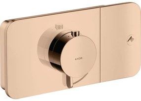 Baterie dus incastrata termostatata culoare red gold lucios Hansgrohe Axor One Red gold lucios