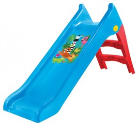 Tobogan Pentru Copii Novokids™ Jungle Slide, Pentru Interior si Exterior, Functie Tobogan cu Apa, Adaptor Furtun, Panta alunecare 140 Centimetri,