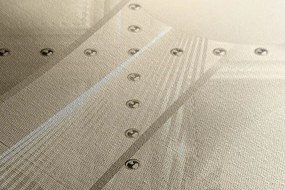 Tablou lux alb în design sepia