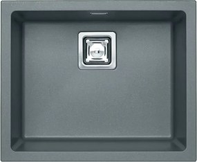 Chiuveta compozit Alveus Quadrix 50 Steel gri metalizat 56x46 cm