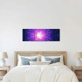 Tablou abstract (cu ceas) (90x30 cm)