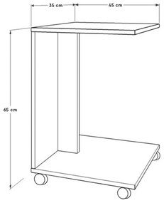 Masă de depozitare Still Walnut