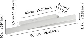 Eglo 901832 - Plafonieră LED RGBW reglabilă BOLOGNANO-Z LED/13W/230V gri