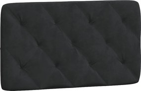 vidaXL Pernă tăblie de pat, negru, 80 cm, catifea