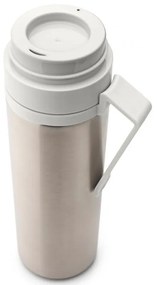 Sticla thermos Brabantia Make&Take 1008488, 500 ml, Perete dublu, Fara BPA, Argintiu/Gri deschis