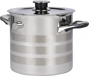La mâna a doua: Oala pentru fiert lapteRosberg R51425B5, 5 L, Pereti dubli, Inductie, Fluier, Inox