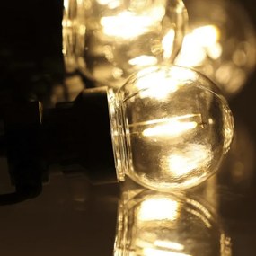 Lanț LED decorativ de exterior Retlux GARLAND G45 10xE27/230V 8m IP44 alb cald