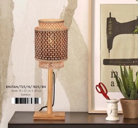 Veioza / Lampa eco din bambus Bhutan nat/tube 1825 bl/nat